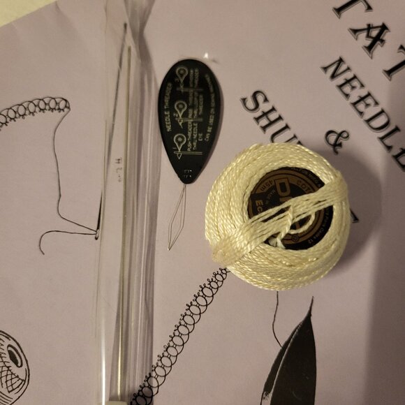 Needle Tatting (Lace Edging) Instruction Kit - Picture 7 of 7